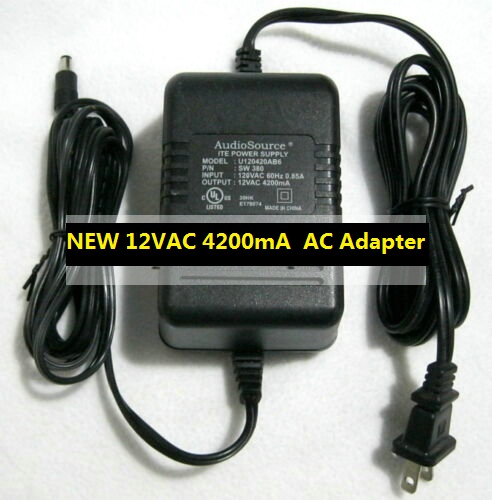 *Brand NEW*12VAC 4200mA Audio Source U120420AB6 AC Adapter P/N SW 380 ITE Power Supply